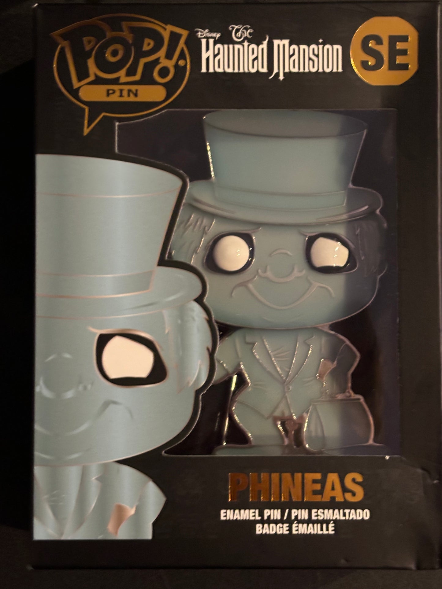 Funko Pop Haunted Mansion Hitchhiking Ghosts Jumbo Pin - Phineas