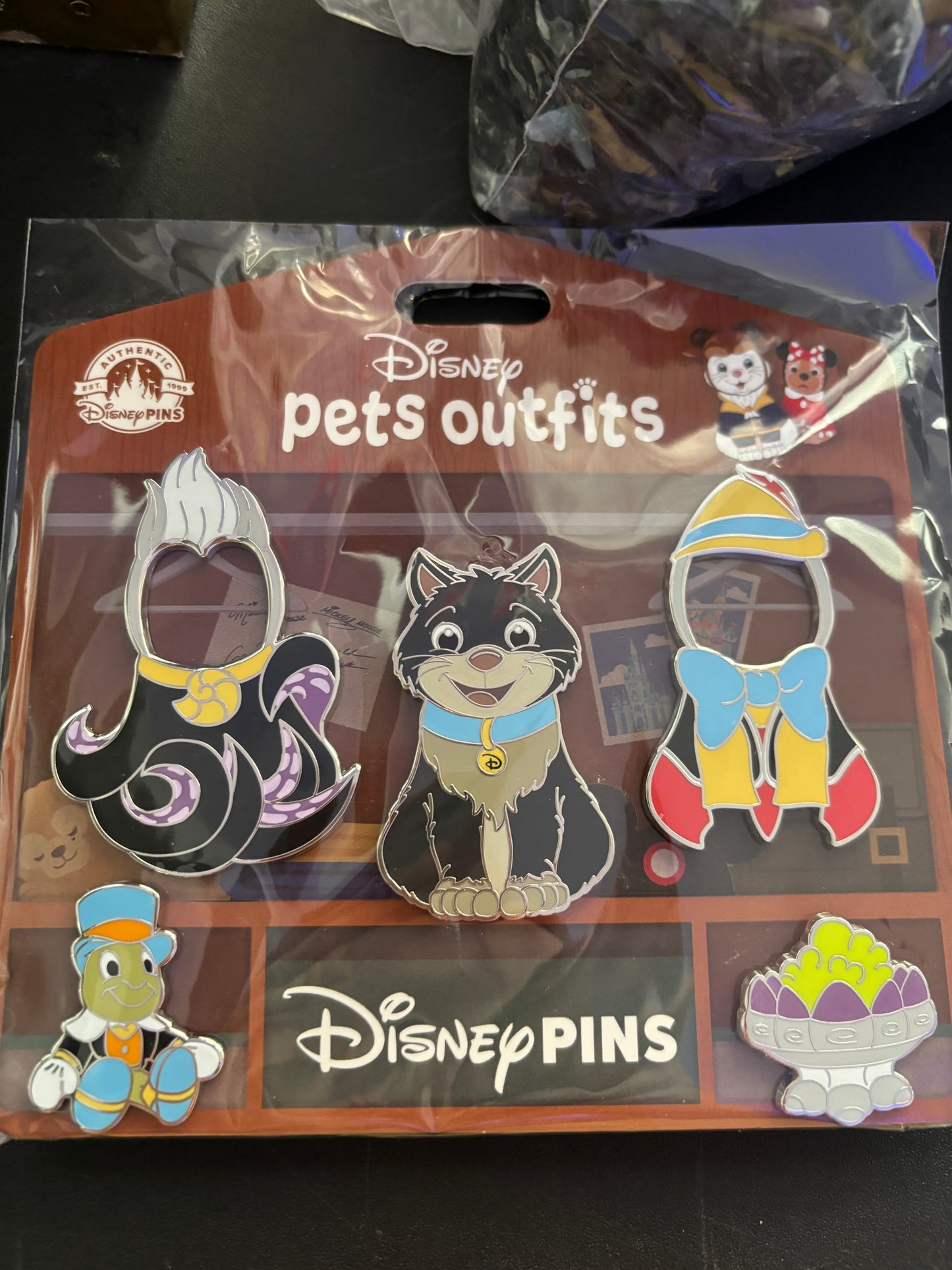 Disney Pet Outfits Pin Set - Cinderella Lucifer